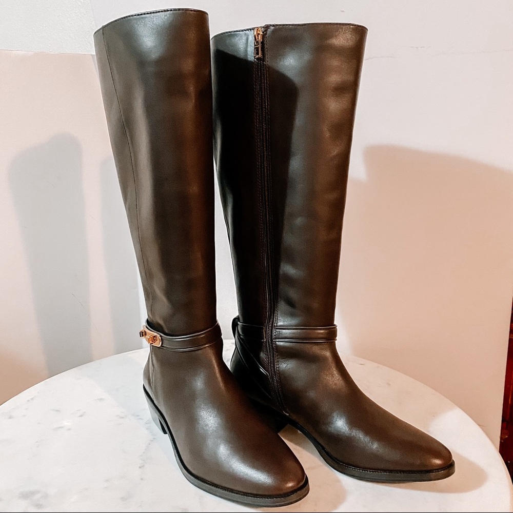 Pristine Coach Wide Calf Boots, NWOT